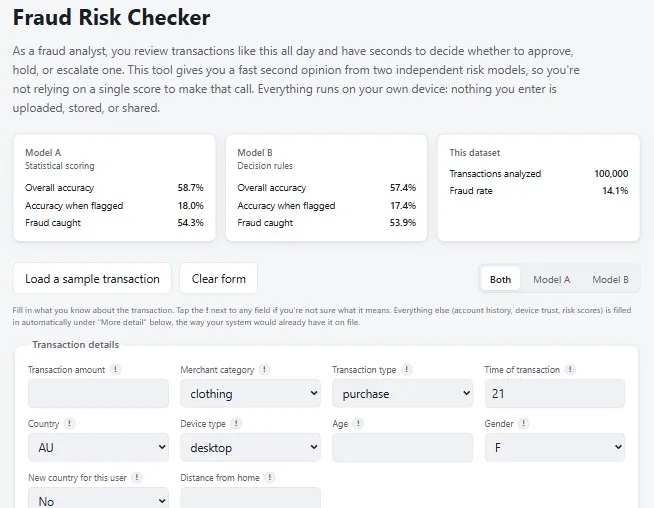 Fraud Detection System preview